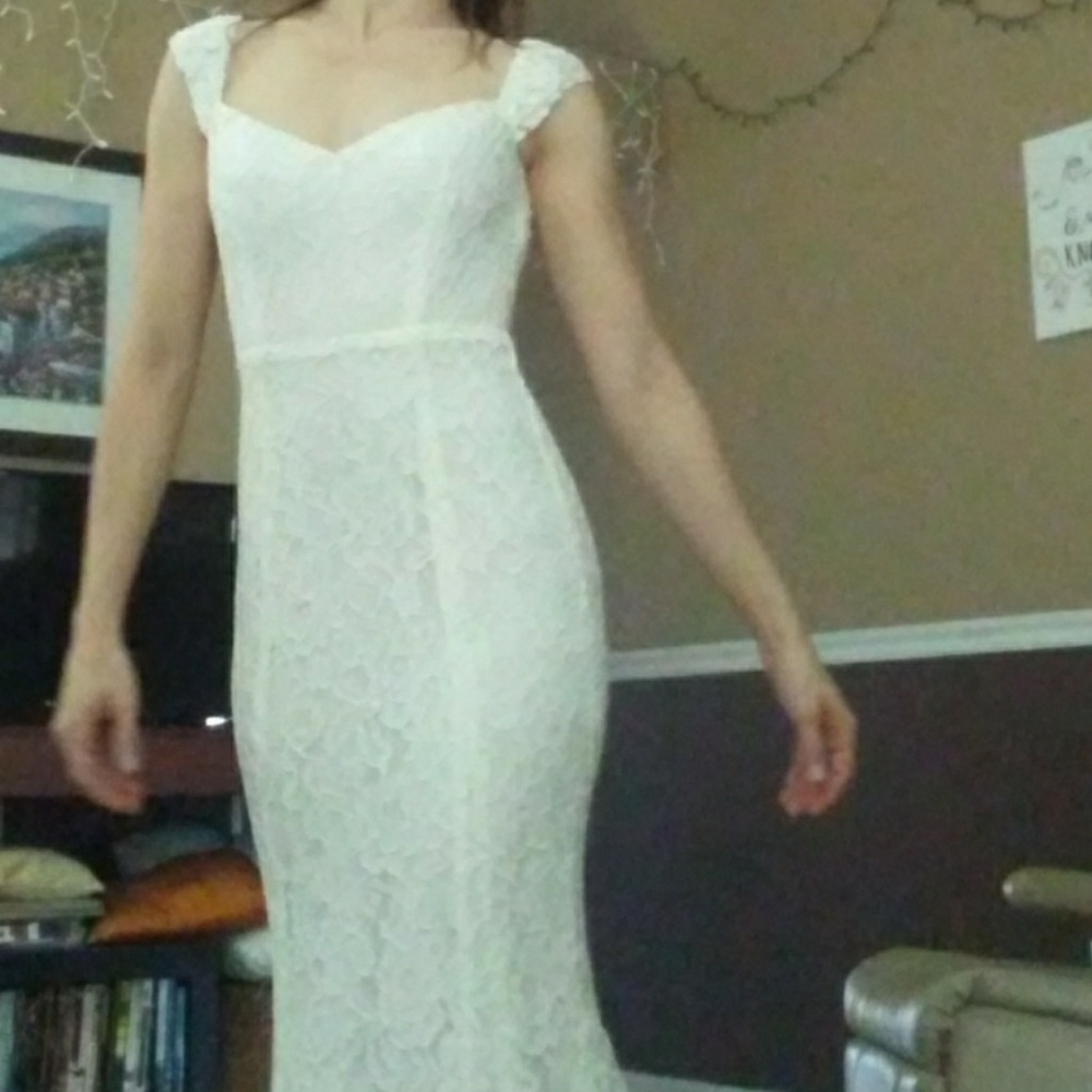 Reformation wedding style dress